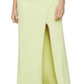 BCBGMAXAZRIA Vestido de noite feminino com um ombro só e recorte verde, tamanho médio