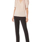 Blusa feminina BCBGMAXAZRIA com mangas bufantes, rosa, tamanho pequeno