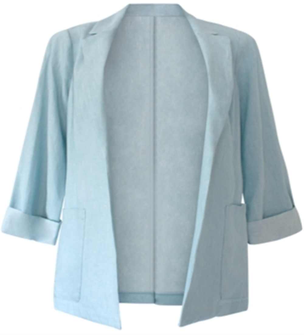 Blazers femininos BCBGeneration azul tamanho grande