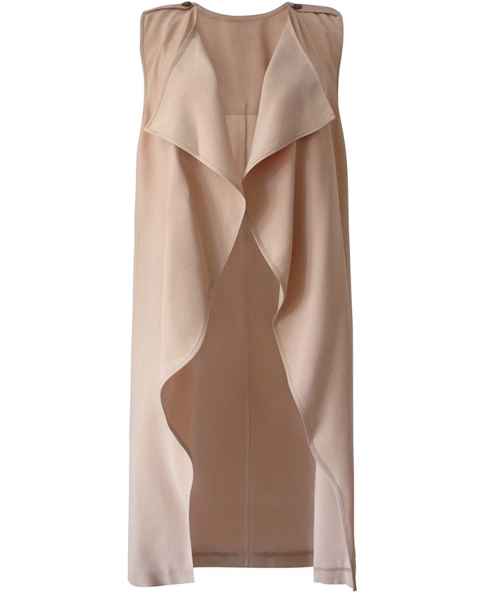 Colete drapeado feminino BCBGeneration marrom tamanho pequeno
