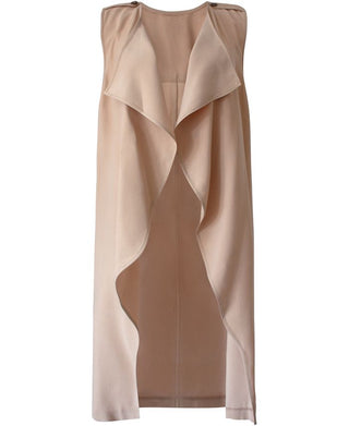 Colete drapeado feminino BCBGeneration marrom tamanho pequeno