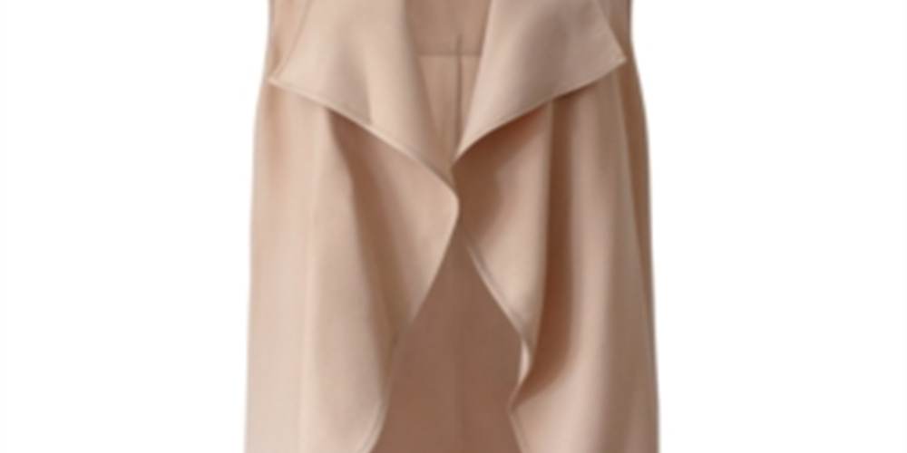 Colete drapeado feminino BCBGeneration marrom tamanho pequeno