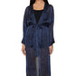 Jaqueta feminina leve com estampa de cobra BCBGMAXAZRIA, azul, tamanho X-S