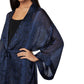 Jaqueta feminina leve com estampa de cobra BCBGMAXAZRIA, azul, tamanho X-S