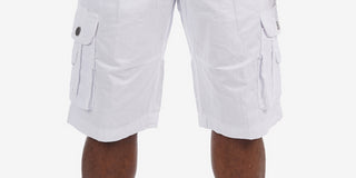 X-ray Shorts Cargo Masculino com Cinto e Bolso Duplo Branco Tamanho 38