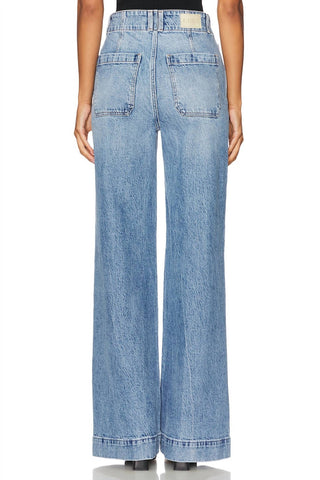 Pistola - Lana Botão Duplo Cós Alto Ultra Largo Perna