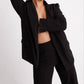 Wolven - Four-way Stretch Onyx Blazer