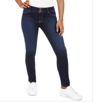 Calça jeans skinny sem costura Sound Style Shape and Lift feminina, preta, tamanho 12