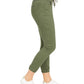 Calça Jogger Rewash Junior Cropped Pull On Verde Tamanho P