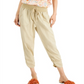 Calça jogger Rewash Junior's com bainha franzida, marrom, tamanho médio