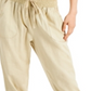Calça jogger Rewash Junior's com bainha franzida, marrom, tamanho médio