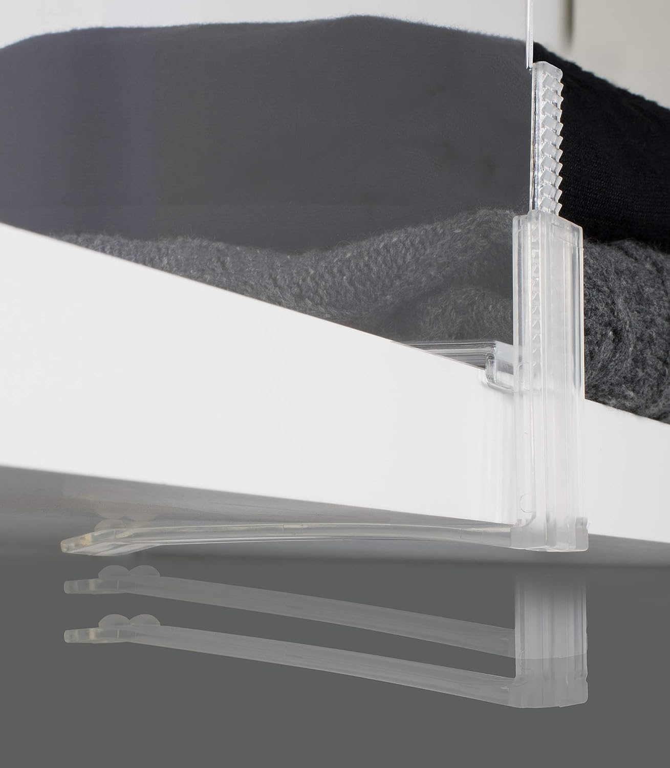 Divisória e separadora de prateleiras de acrílico para armários 