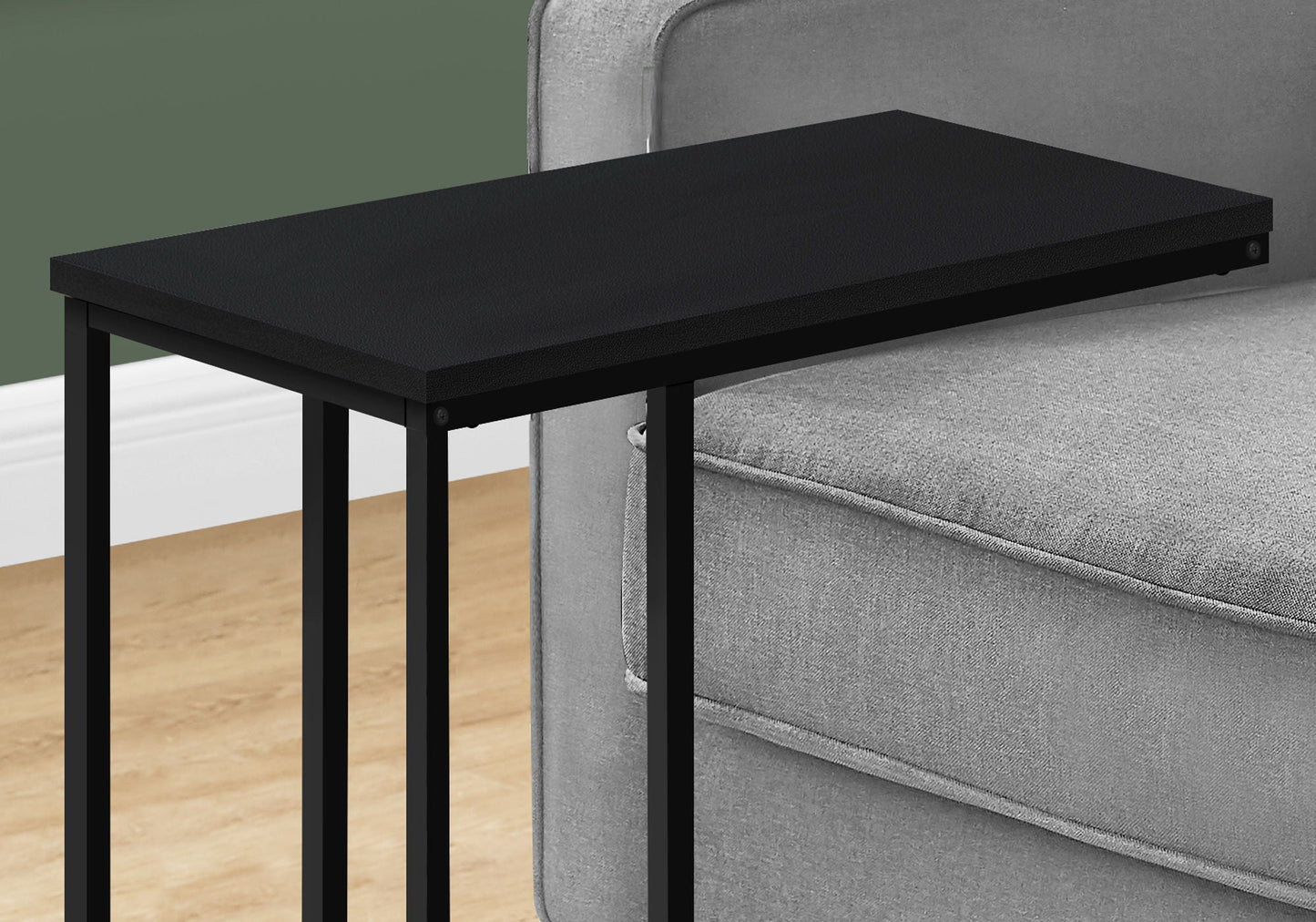 Accent Table, C-Shaped, Space-Saving Functionality