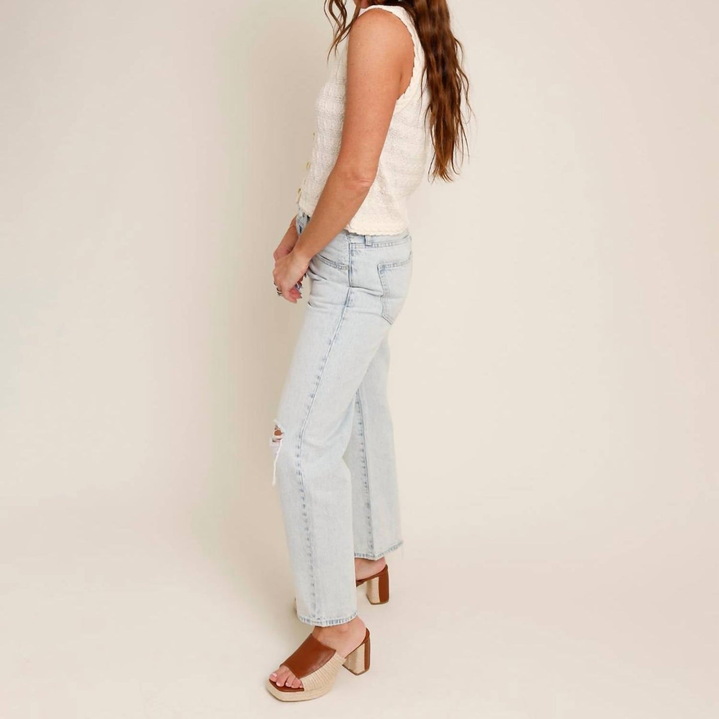 Pistola - Lexi Mid Rise Bowed Straight Jean