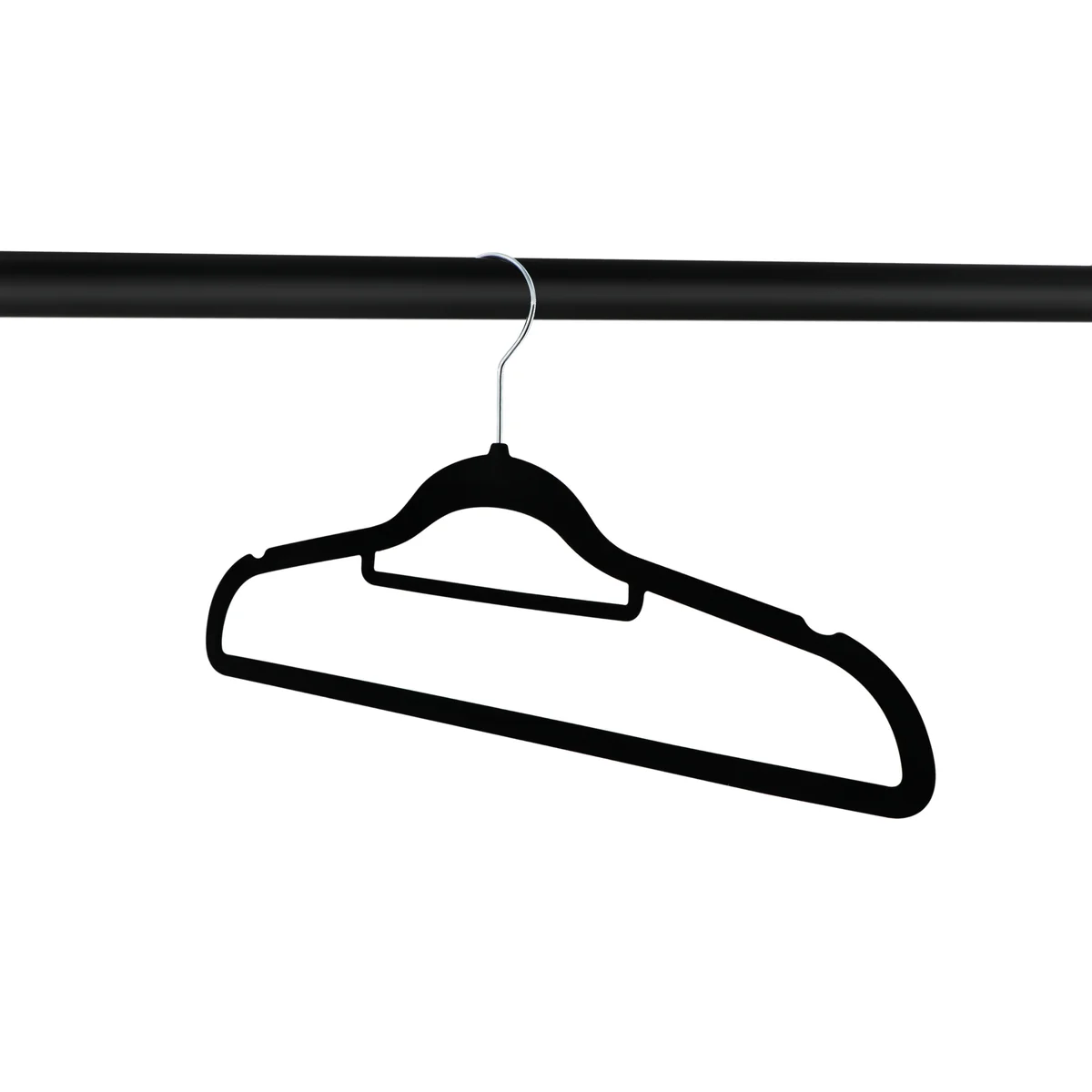 Pacote com 120 cabides antiderrapantes de veludo premium com gancho giratório de 360 ​​graus