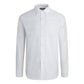 Bugatchi Men's Long Sleeve Point Collar Shaped Woven, White