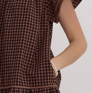 Entro - Gingham Mini Dress