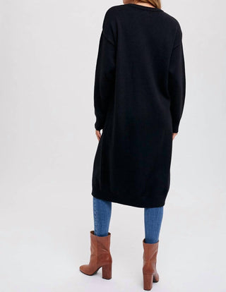 Bluivy - Sophia High Slit Longline Sweater