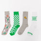 123 Amore - Women's Veggie Pizza 4-Set Sock