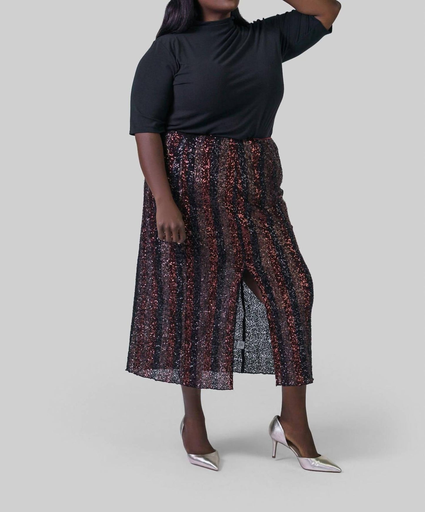 -Bl^Nk- - Daliyas Midi Skirt - Plus