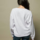 Nation Ltd - Wyatt Oversized V-neck Long Sleeve Top