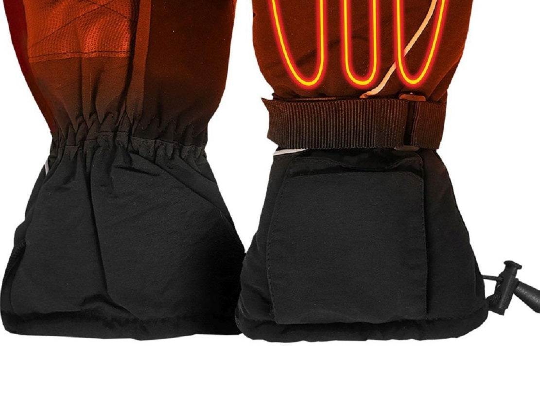 Luvas de neve aquecidas com bateria AA Actionheat para mulheres, tamanho regular, pretas