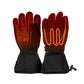 Luvas de neve aquecidas com bateria AA Actionheat para mulheres, tamanho regular, pretas