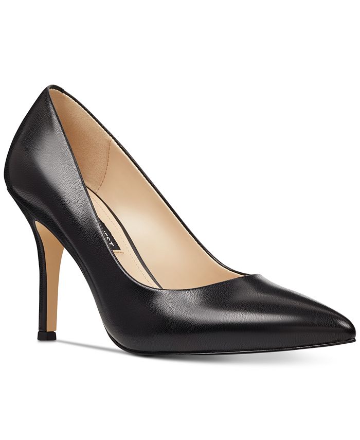Nine West Feminino Linho Stiletto Bico Fino Salto Alto Preto Tamanho 7 M