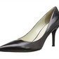 Nine West Feminino Linho Stiletto Bico Fino Salto Alto Preto Tamanho 7 M