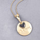 0.20 Carat Genuine Blue Sapphire .925 Sterling Silver Pendant