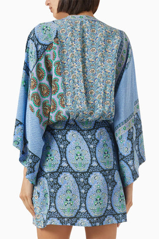 Boteh - Onda silk robe dress