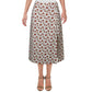 Danielle Bernstein Women's Plus Slip Skirt White/Red Size 2X