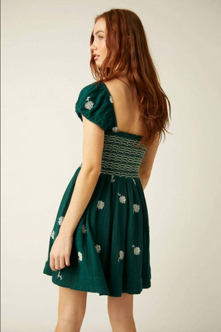 Free People - Vestido curto bordado Tory