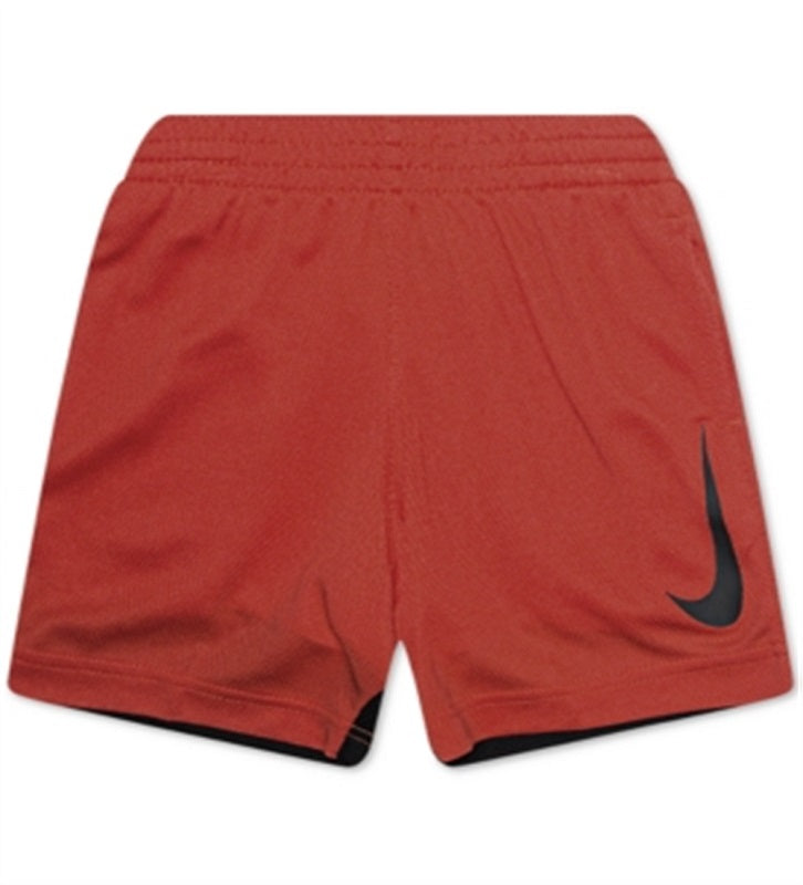 Shorts Nike Swoosh para meninos, tamanho 2T, vermelho