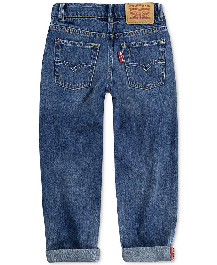 Calça jeans Levi's infantil masculina regular fit afunilada azul tamanho 2T