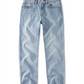 Calça jeans Levi's feminina, cintura alta, reta, azul, tamanho 7