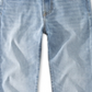 Calça jeans Levi's feminina, cintura alta, reta, azul, tamanho 7