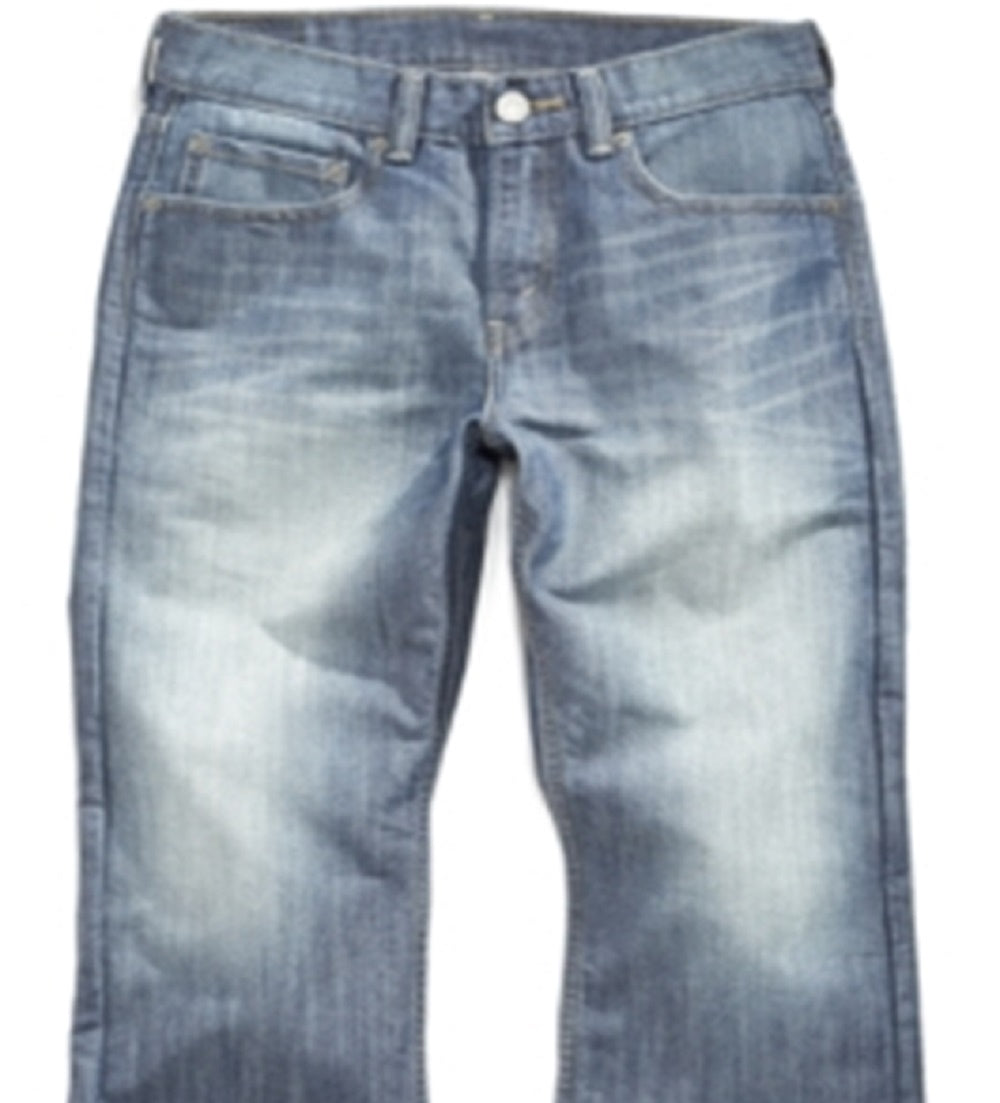 Calça jeans Levi's Husky 514 Straight Fit para meninos, azul, tamanho 10
