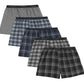 Pacote com 4 cuecas boxer Hanes masculinas + 1 par extra bônus, tamanhos variados, pequeno