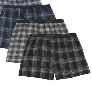Hanes Men's 4 Pack + 1 Extra Bonus Pair Boxer Briefs Assorted Size Small