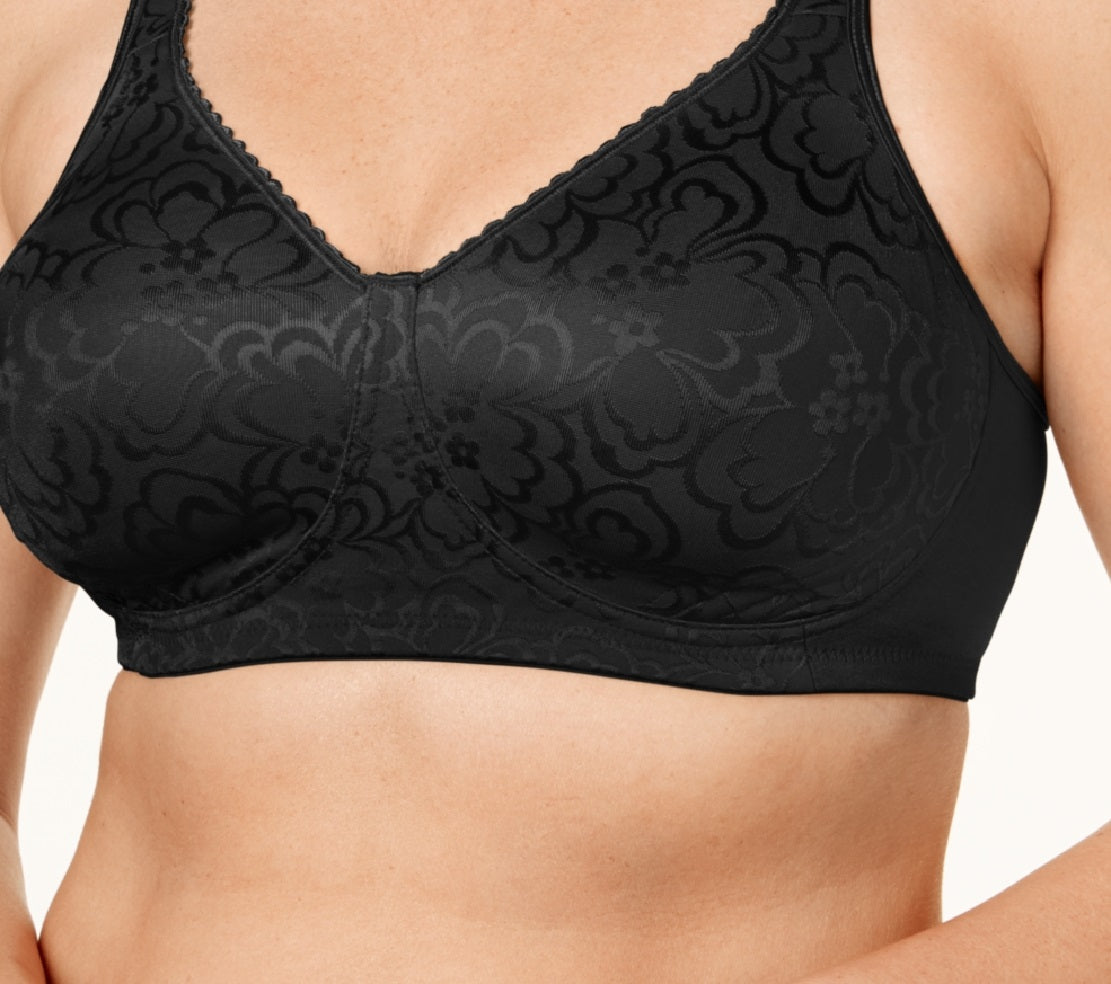 Sutiã sem fio Playtex Ultimate Lift and Support feminino, preto, tamanho 40D
