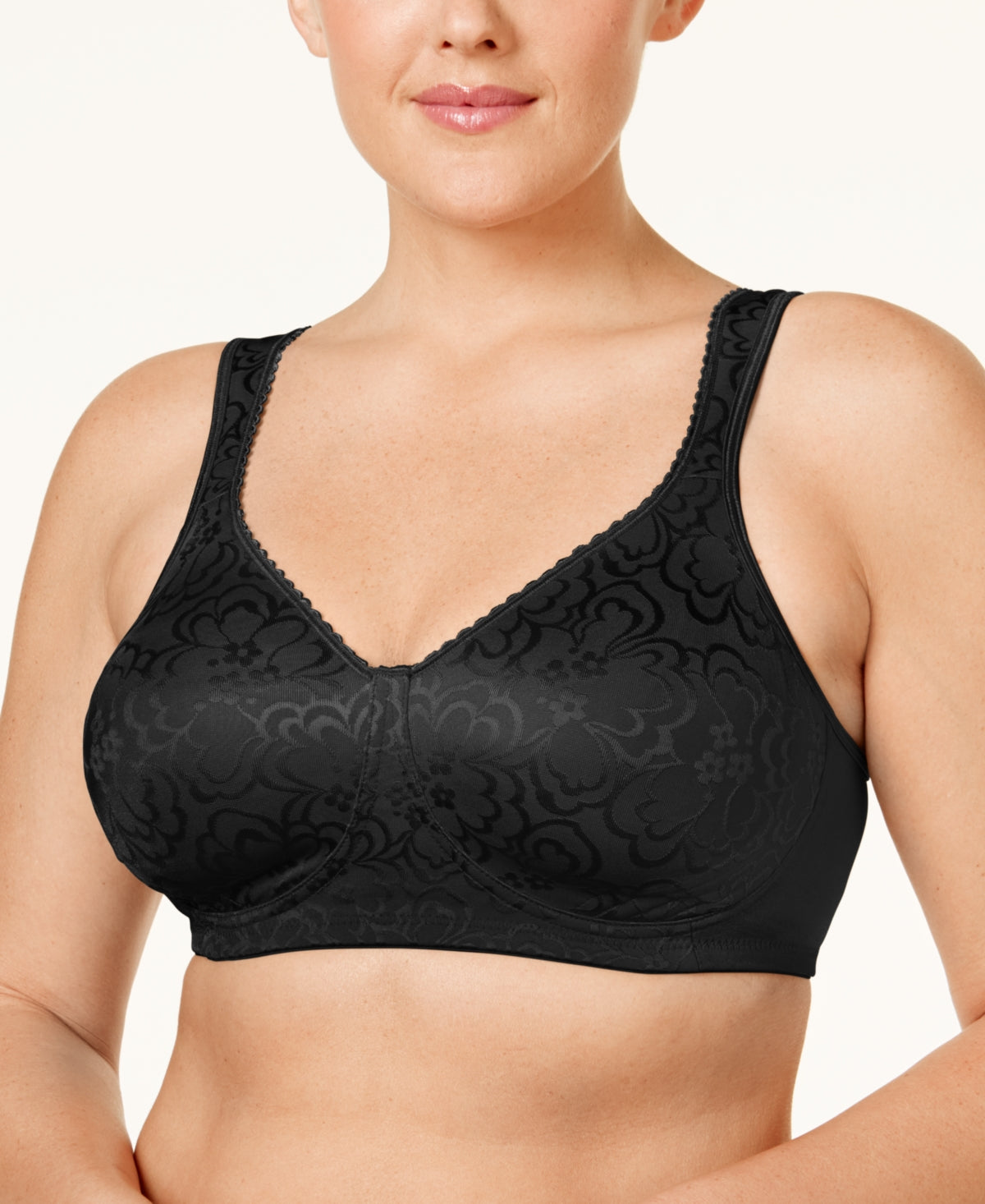 Sutiã sem fio Playtex Ultimate Lift and Support feminino, preto, tamanho 40D