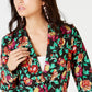 Thalia Sodi Blazer Floral Feminino Rosa com Cinto
