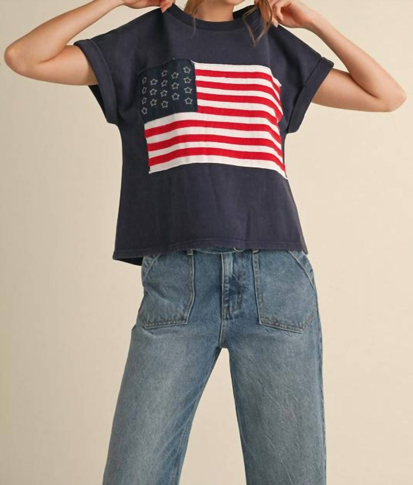 Jodifl - Ross American Flag Tee