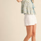 &Merci - Tie Front Top