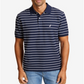 Camisa polo masculina listrada Nautica, azul, tamanho XX-G