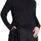 ELOQUII Women's Plus Size Asym Top with Tie - 22/24, Black Onyx