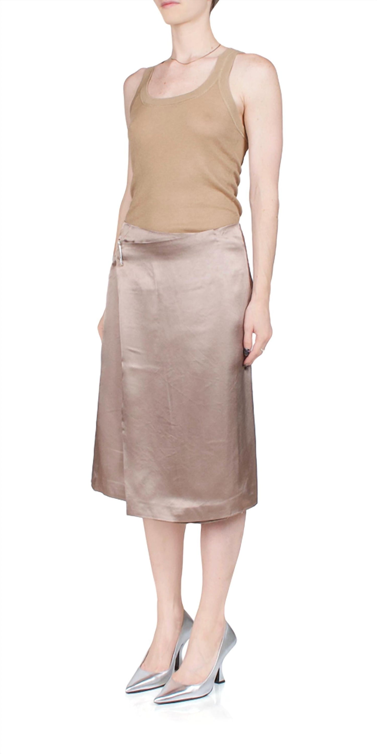 6397 - Wrap Midi Skirt