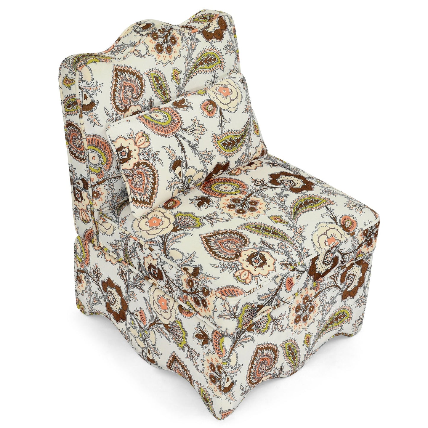Stylish Flannel Dining Chair With Soft Cushion And Backrest