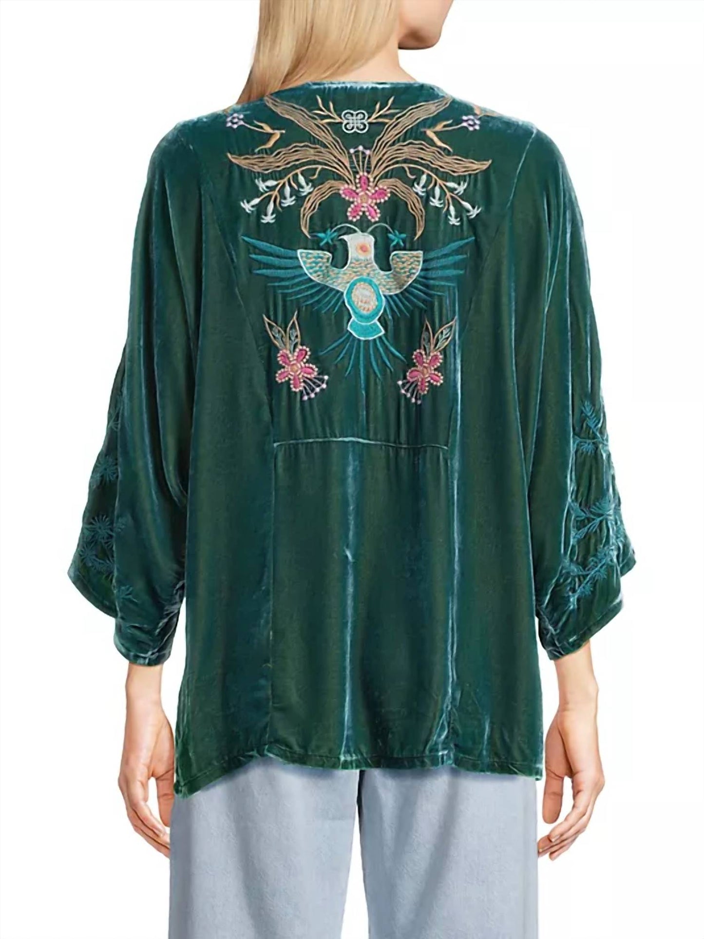 Johnny Was - Sisa Velvet Kaftan Blouse